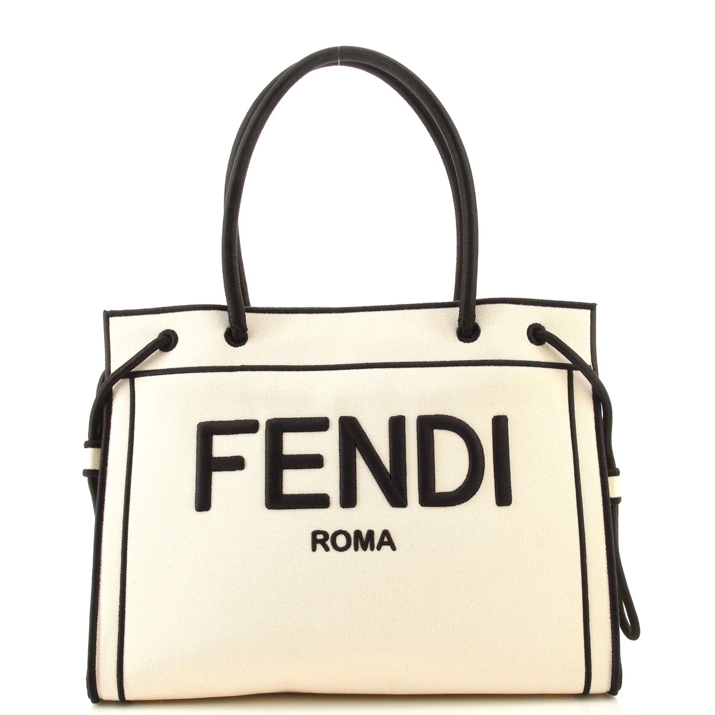 Fendi Roma Shopper Tote Canvas Small 8BH378-AD6A-209-12085 06580098