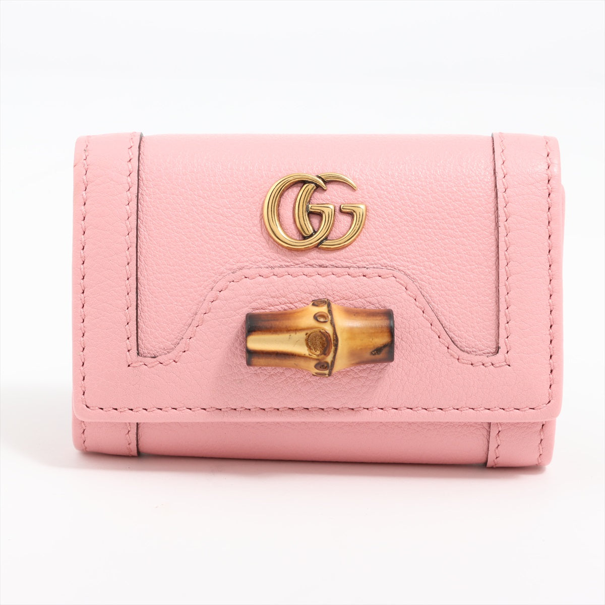 Gucci Women's Marmont Leather Key Case - Pink in Black