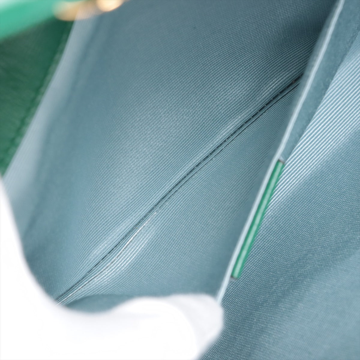 Gucci Horsebit Straw & leather Chain Shoulder Bag Green 655667