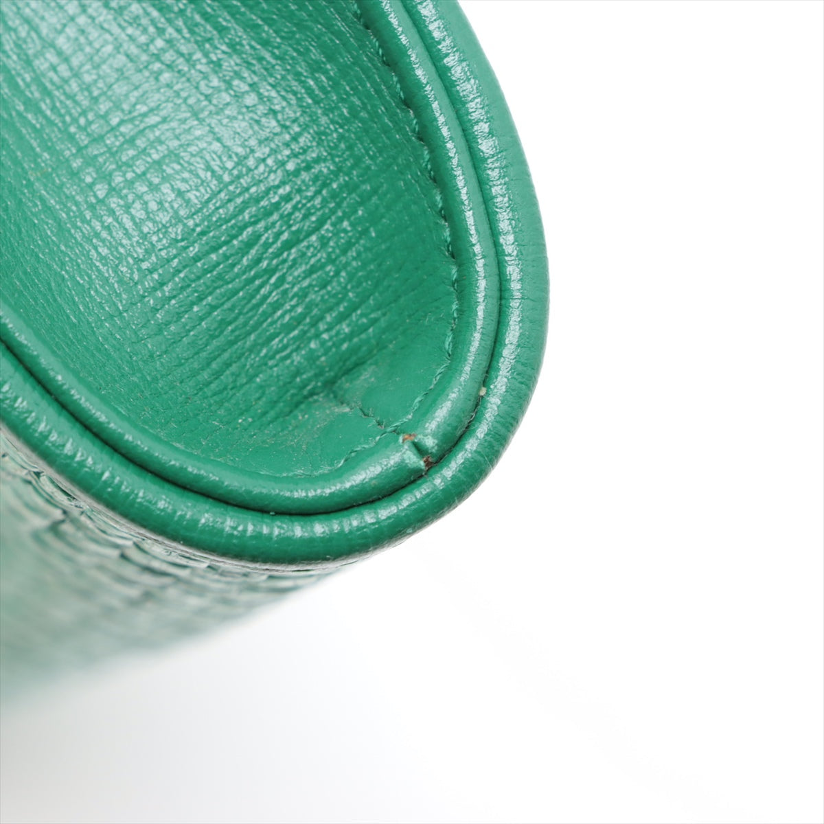 Gucci Horsebit Straw & leather Chain Shoulder Bag Green 655667