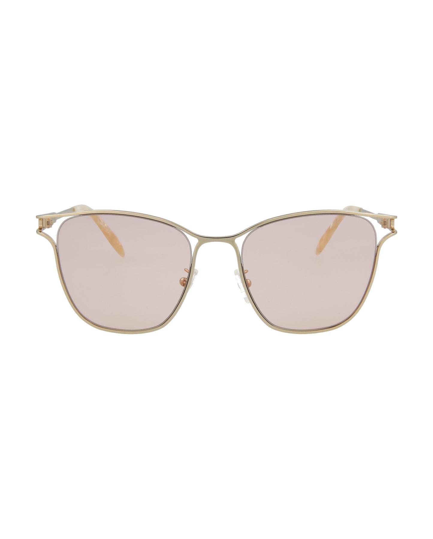 Alexander McQueen Fashion Sunglasses Gold Gold Pink