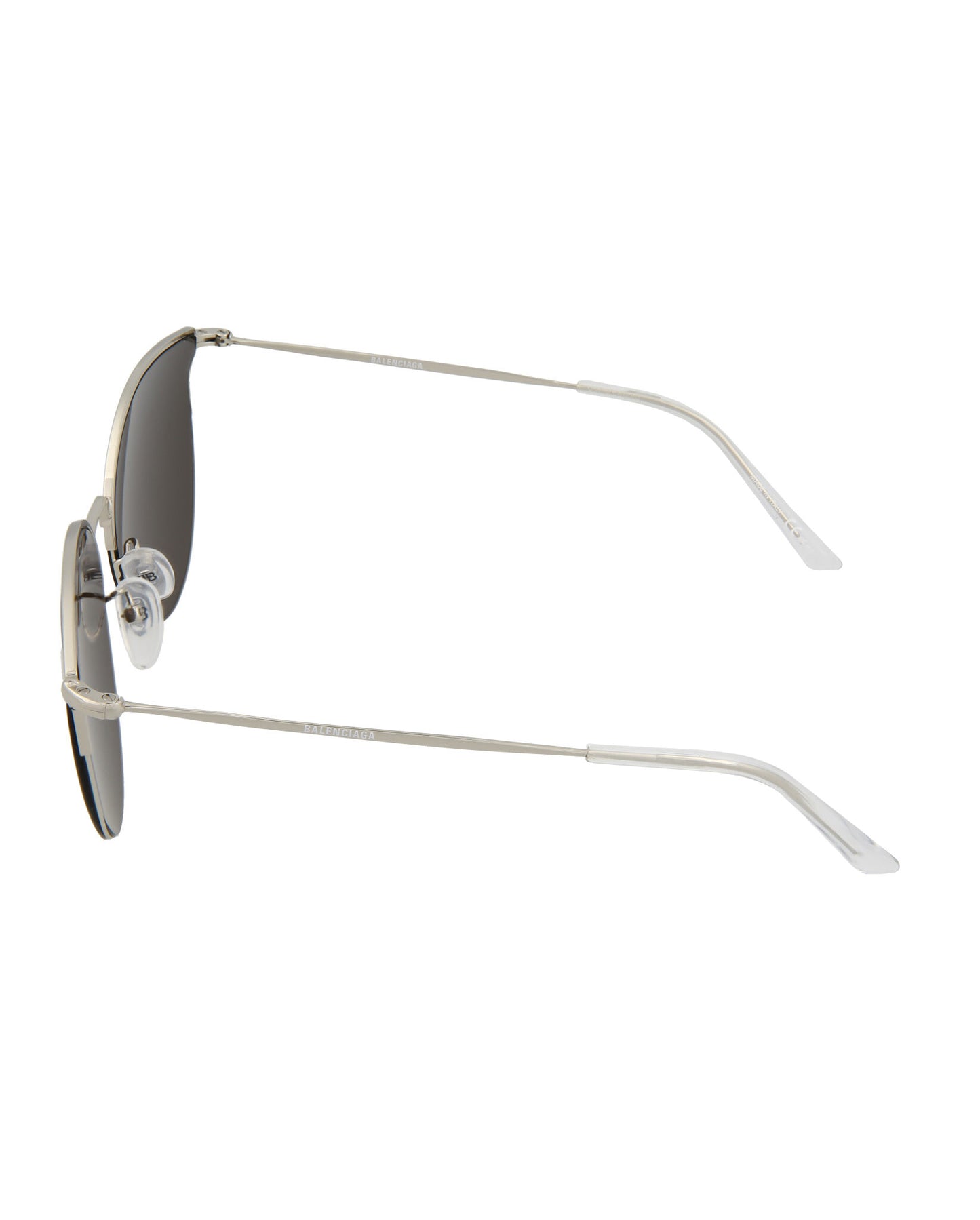 Balenciaga Fashion Sunglasses Silver Silver Grey