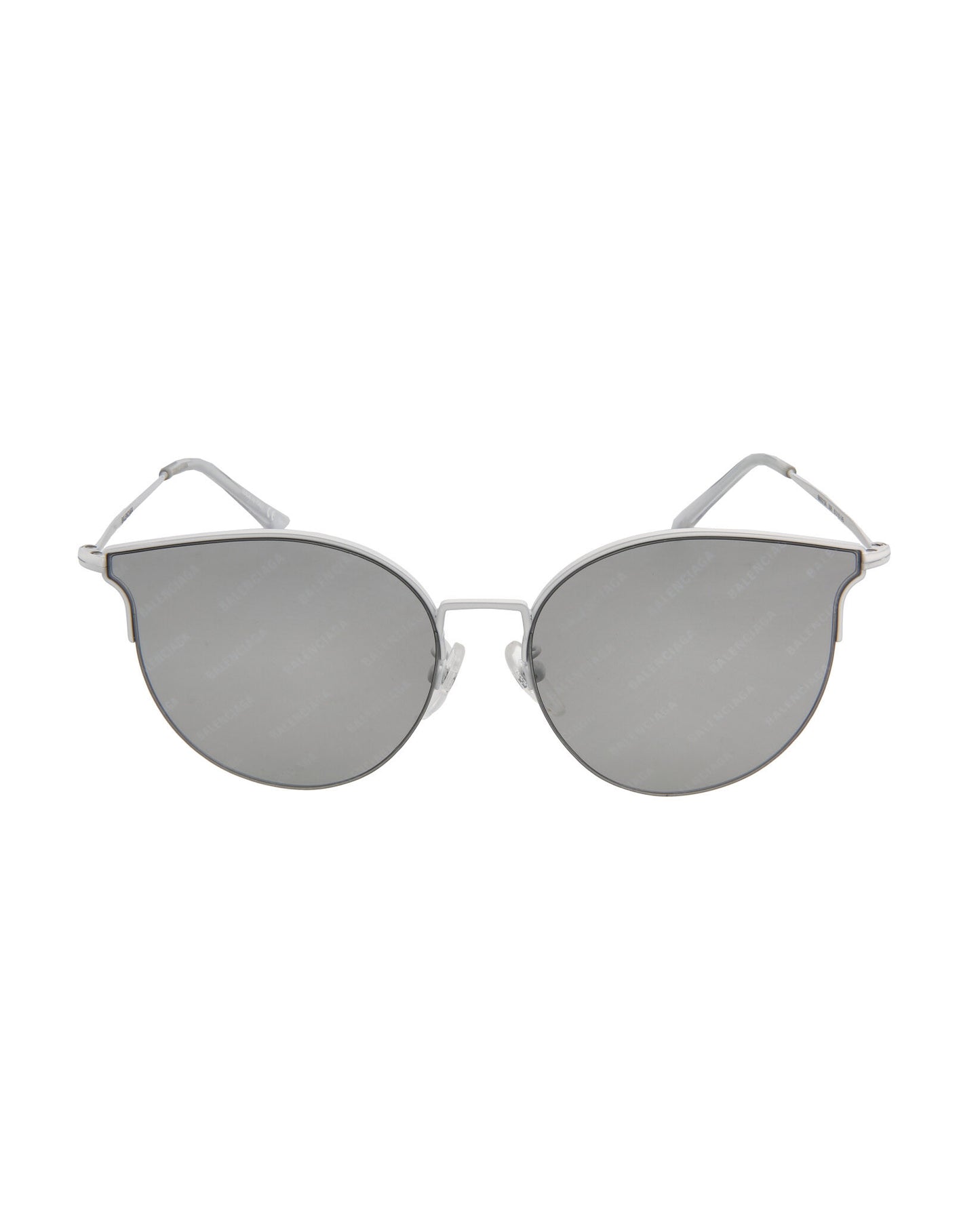 Balenciaga Fashion Sunglasses White White Grey