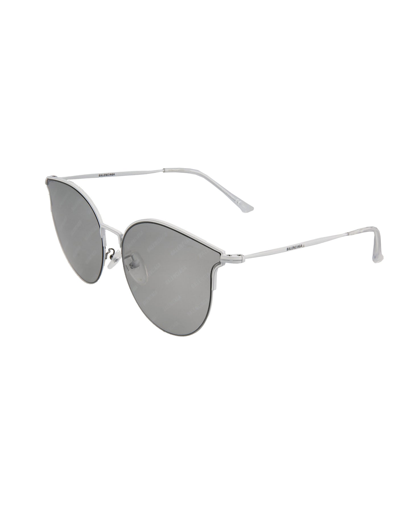 Balenciaga Fashion Sunglasses White White Grey