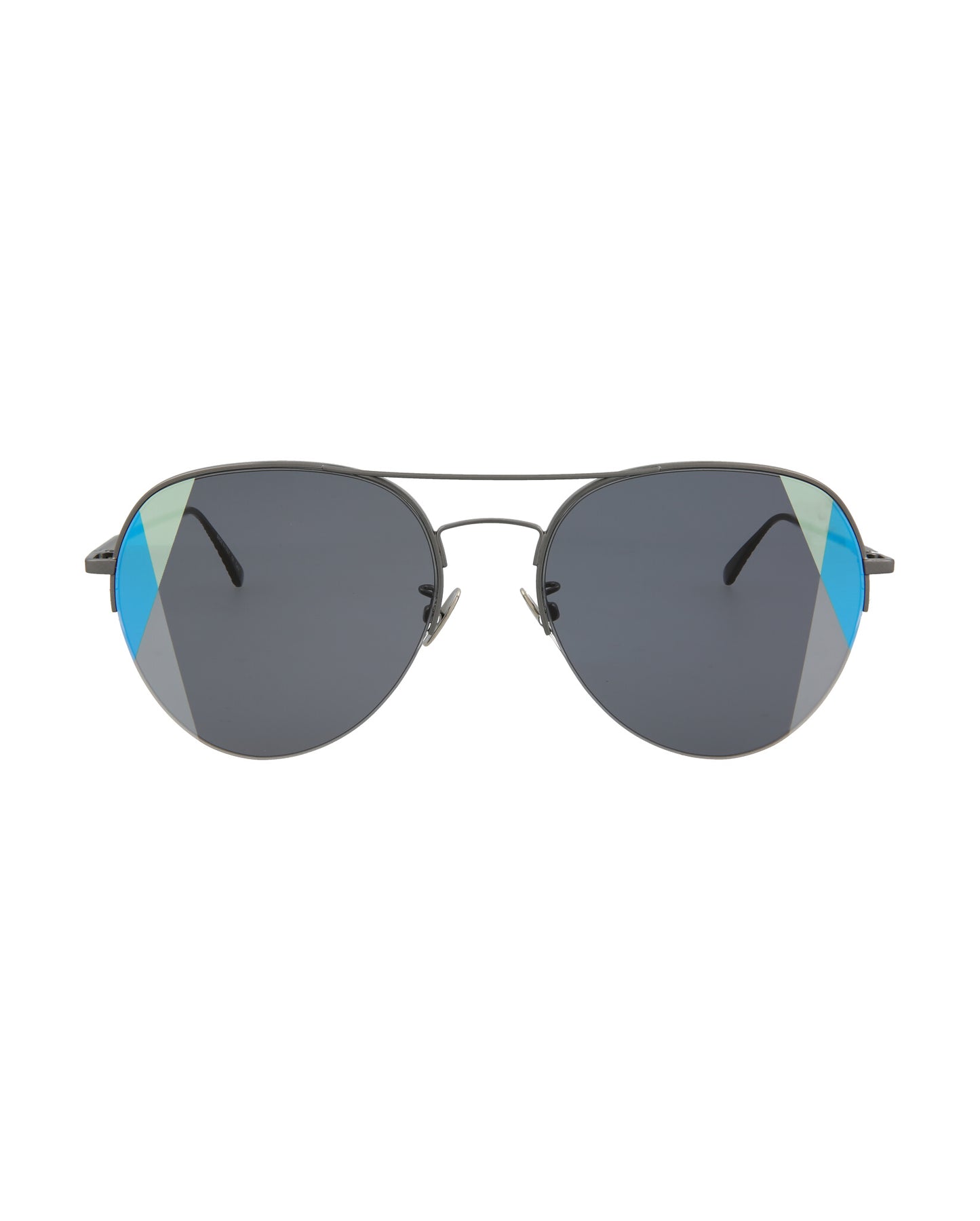 Bottega Veneta Novelty Sunglasses Ruthenium Black Grey