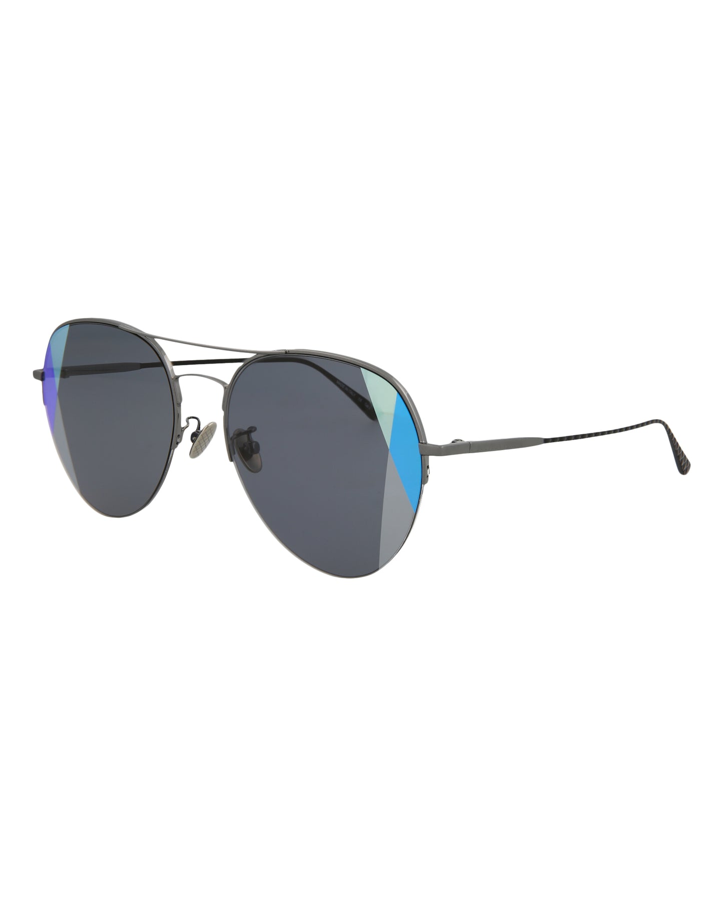 Bottega Veneta Novelty Sunglasses Ruthenium Black Grey