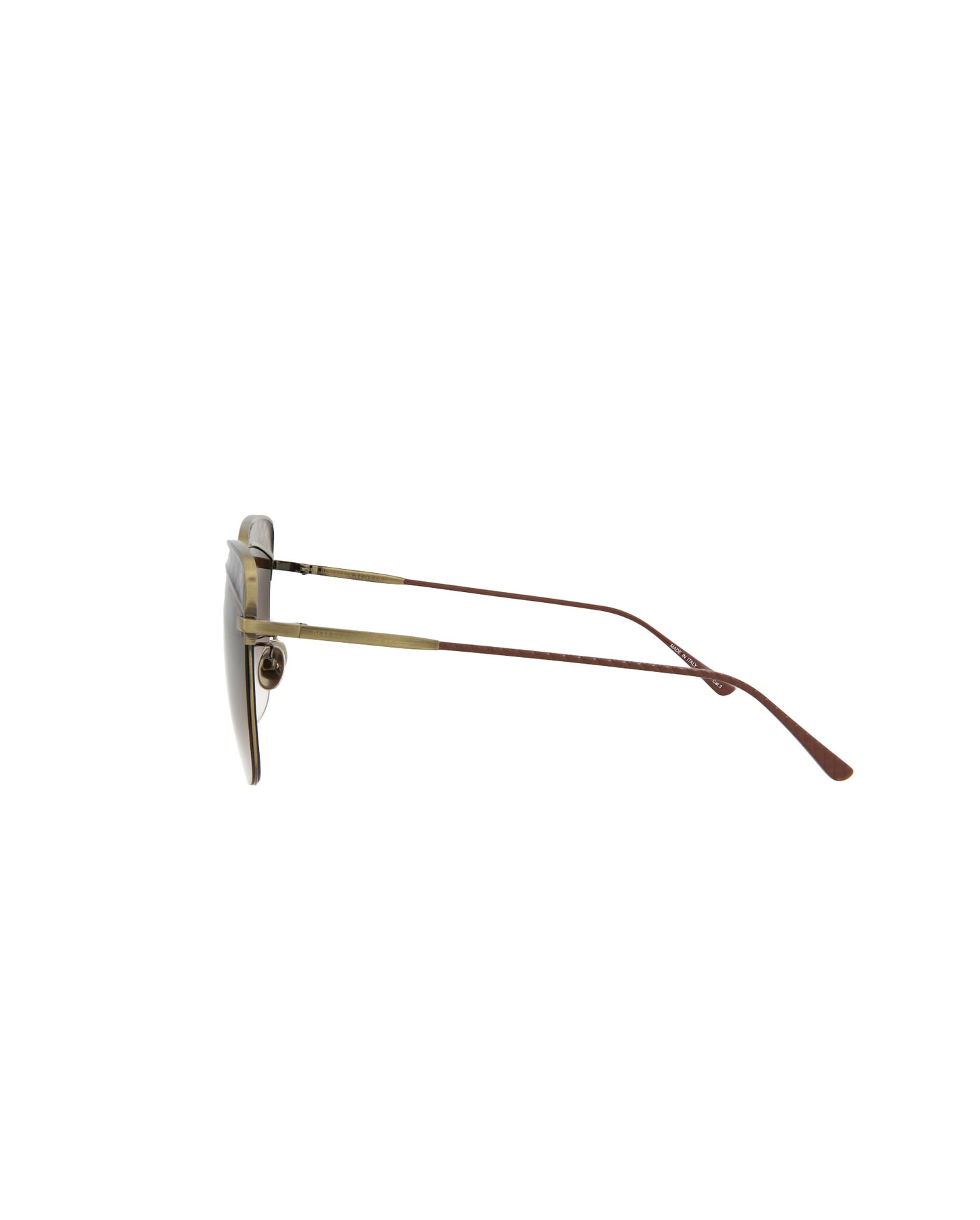 Bottega Veneta Novelty Sunglasses Gold Brown