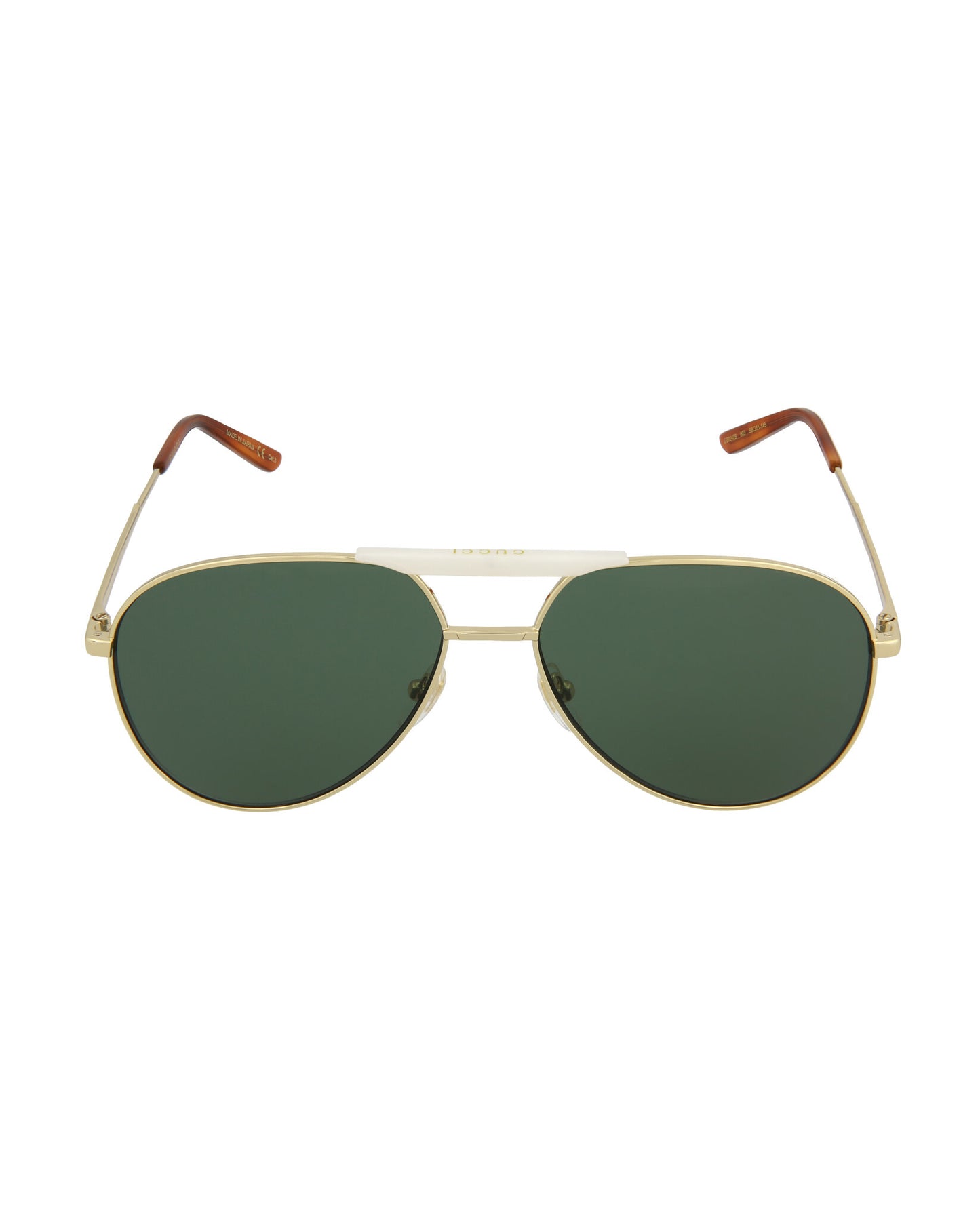 Gucci Novelty Sunglasses Gold Gold Green