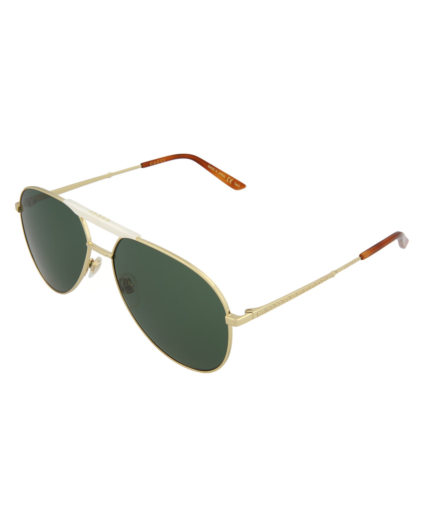 Gucci Novelty Sunglasses Gold Gold Green