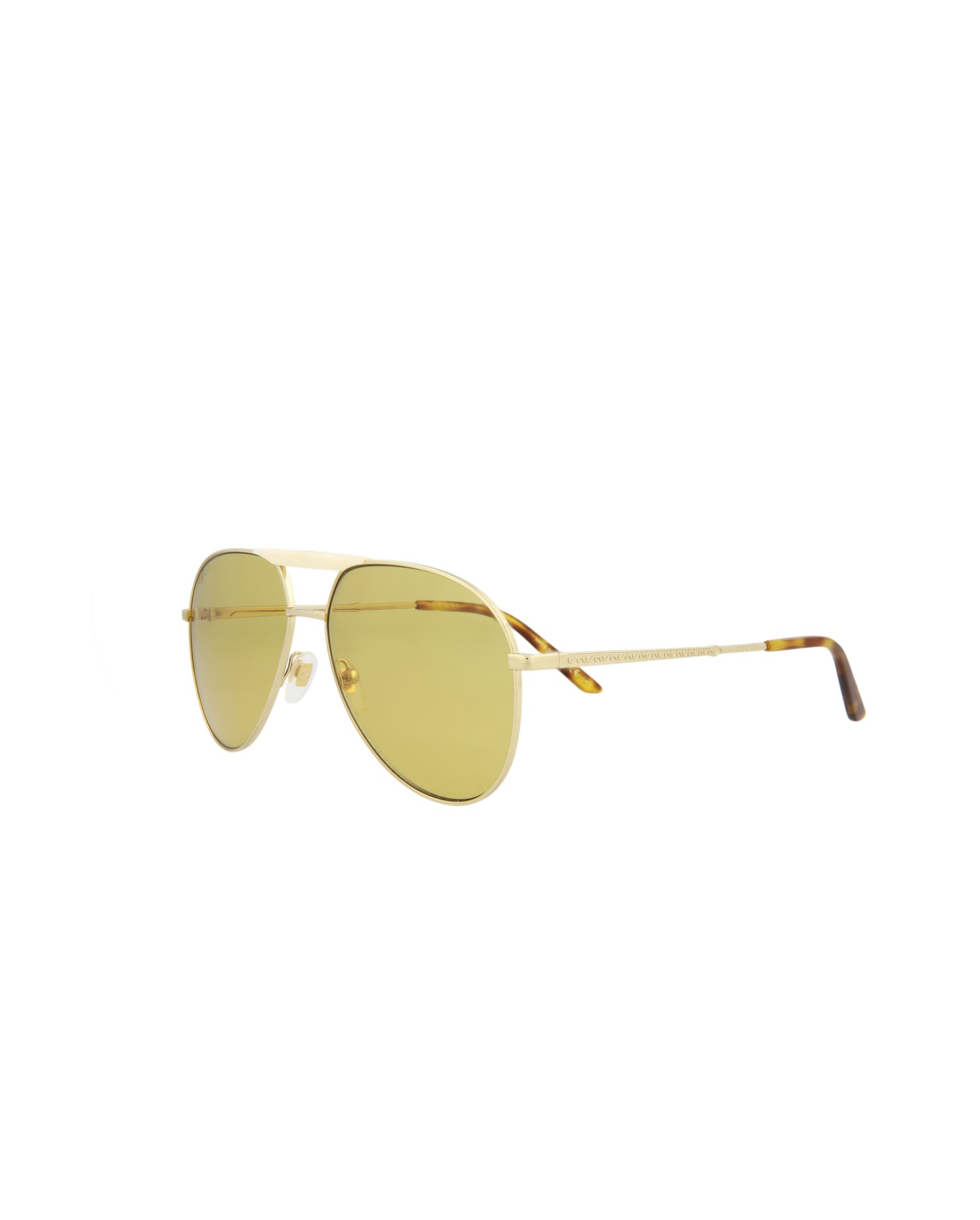 Gucci Novelty Sunglasses Gold Gold Brown