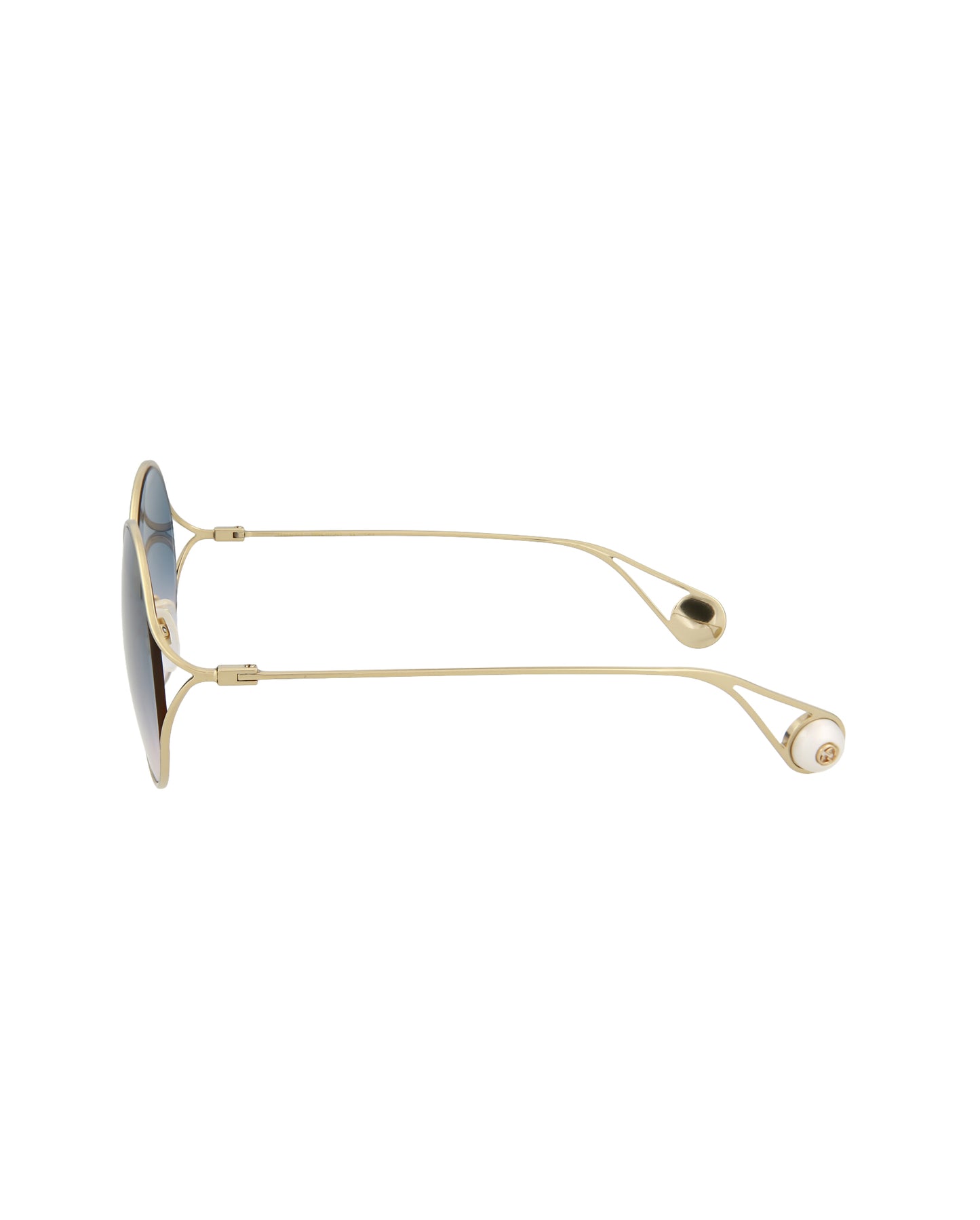 Gucci Novelty Sunglasses Gold Gold Multicolor
