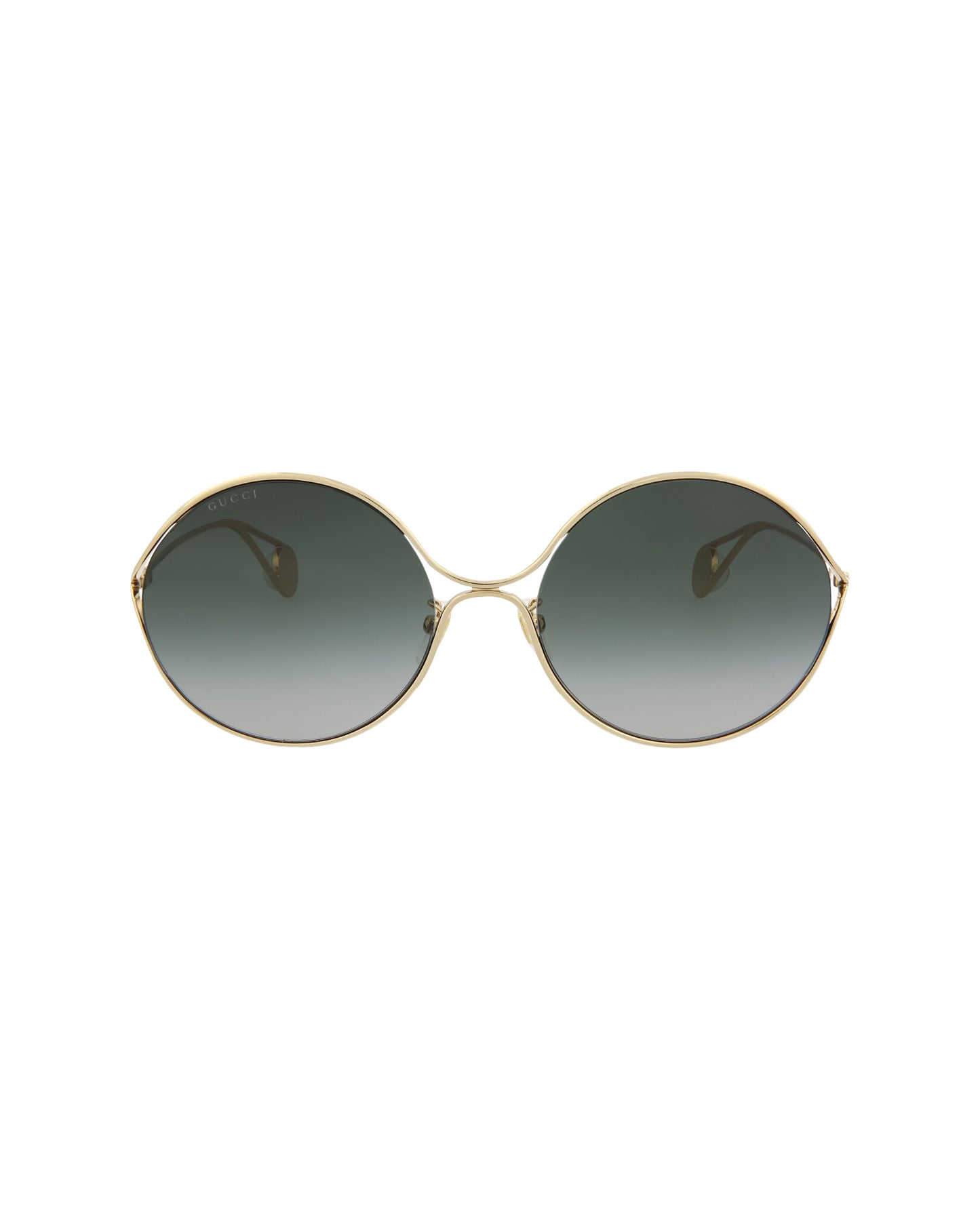 Gucci Novelty Sunglasses Gold Gold Grey