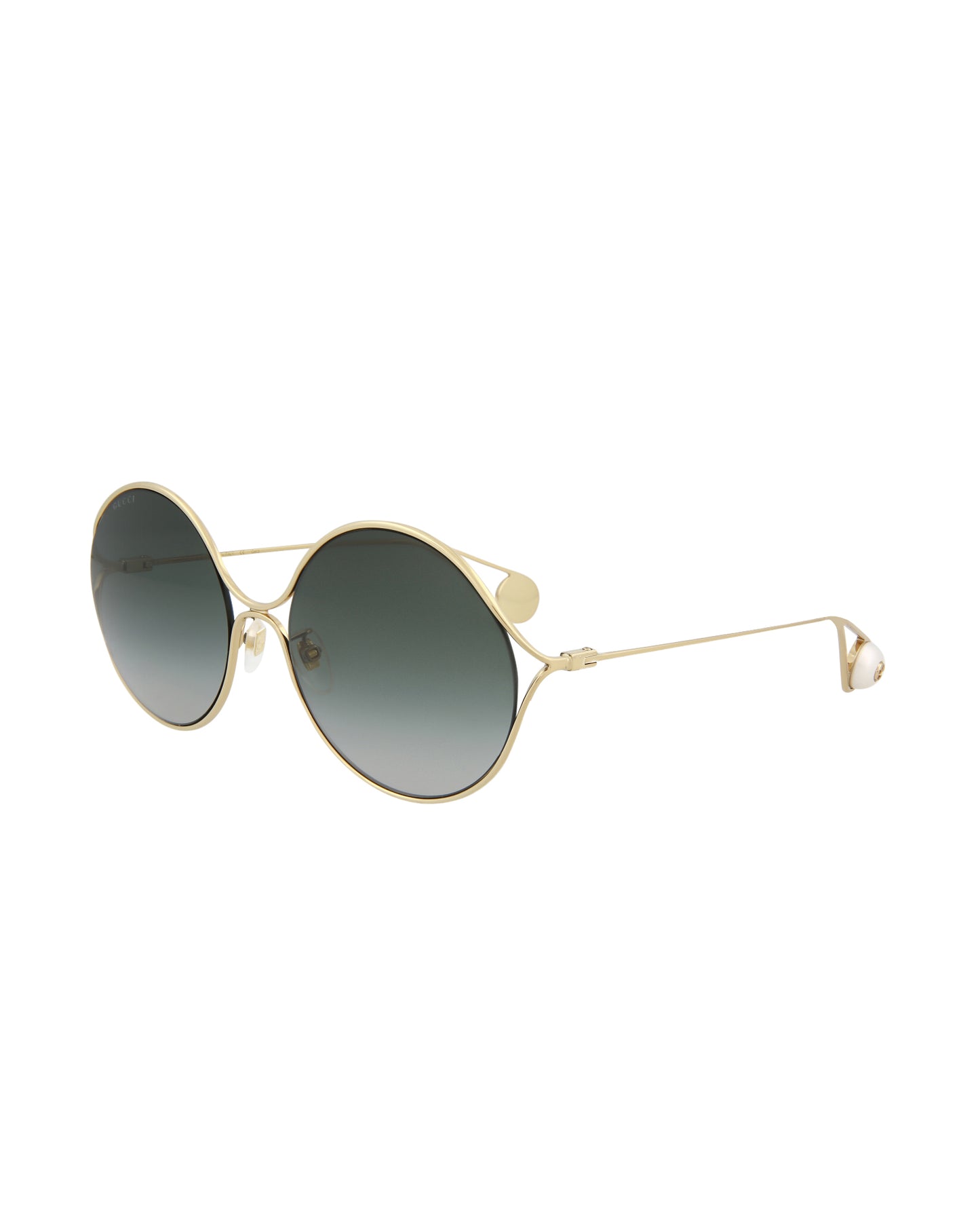Gucci Novelty Sunglasses Gold Gold Grey