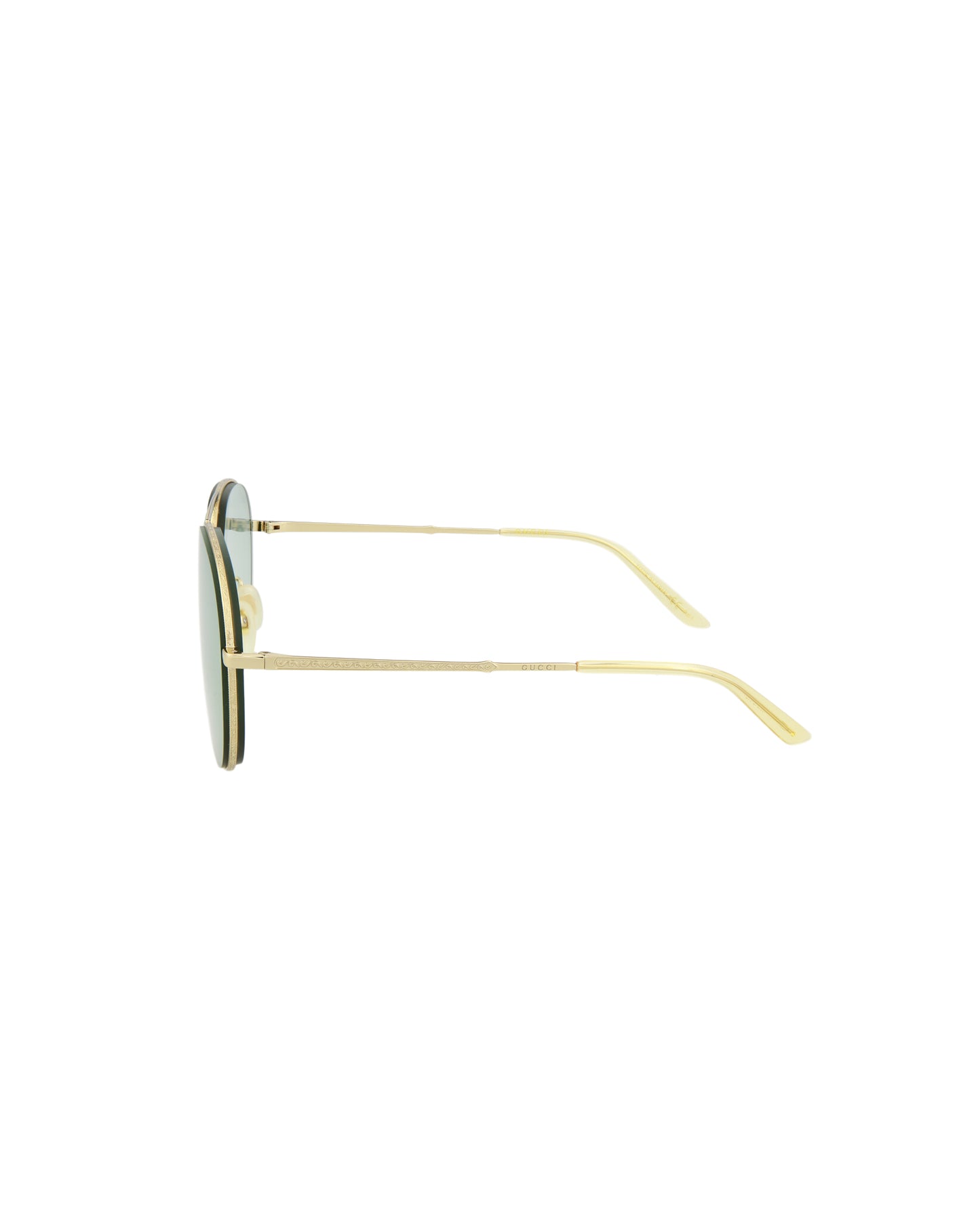 Gucci Novelty Sunglasses Gold Gold Green
