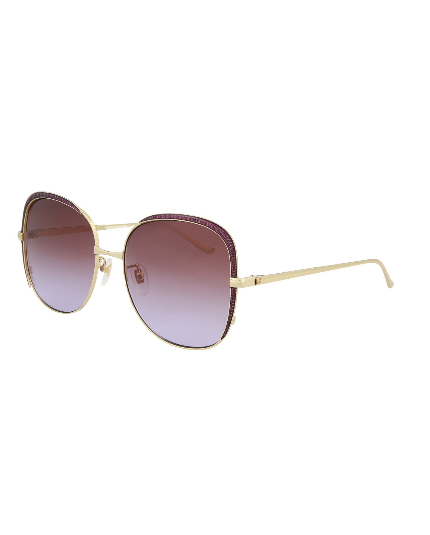 Gucci Novelty Sunglasses Gold Gold Multicolor