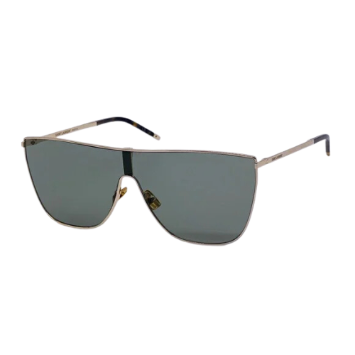 Saint Laurent Fashion Sunglasses Gold Gold Green