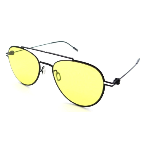 Montblanc Core Sunglasses Black Black Yellow