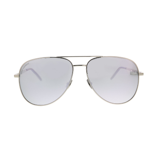 Saint Laurent Core Sunglasses Shiny Silver