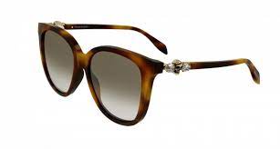 Alexander McQueen Novelty Sunglasses Havana Havana Brown