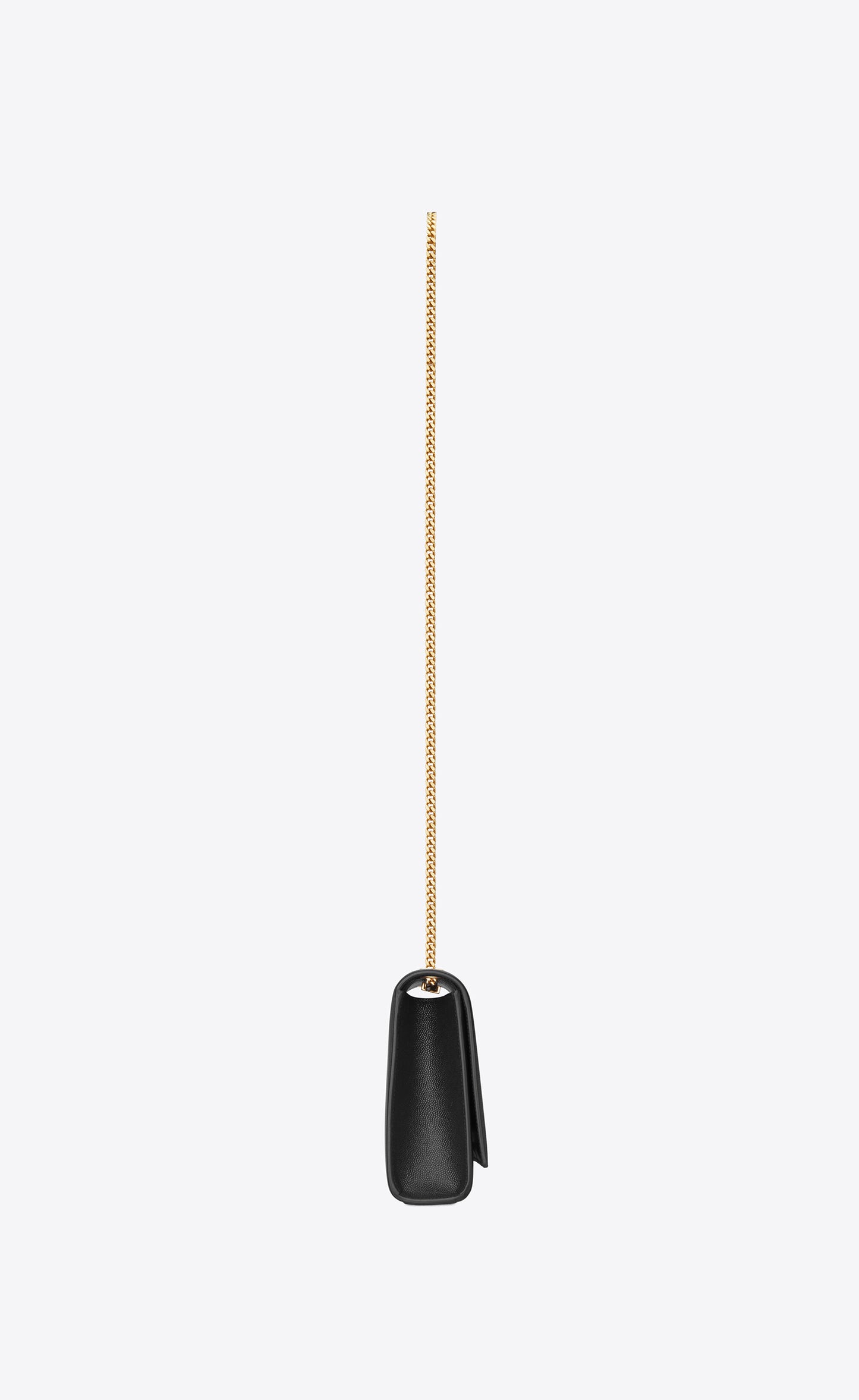 YSL KATE MEDIUM CHAIN BAG IN GRAIN BLACK/GOLD