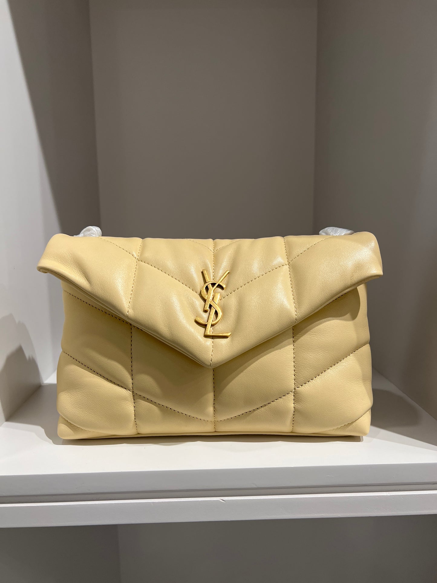 YSL MINI BAG PUFFER - YELLOW