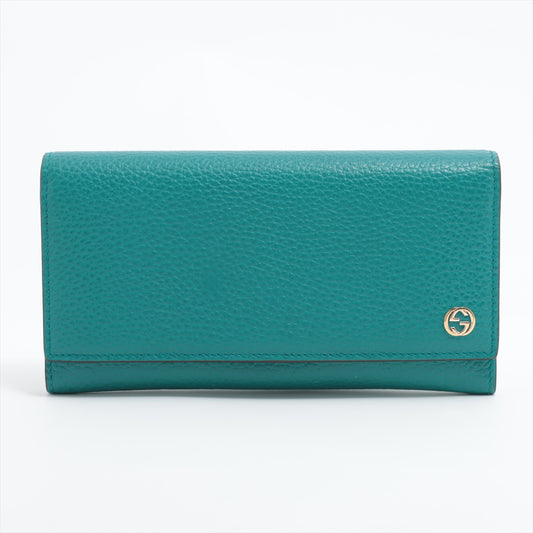 Gucci Interlocking G Leather Green 449279