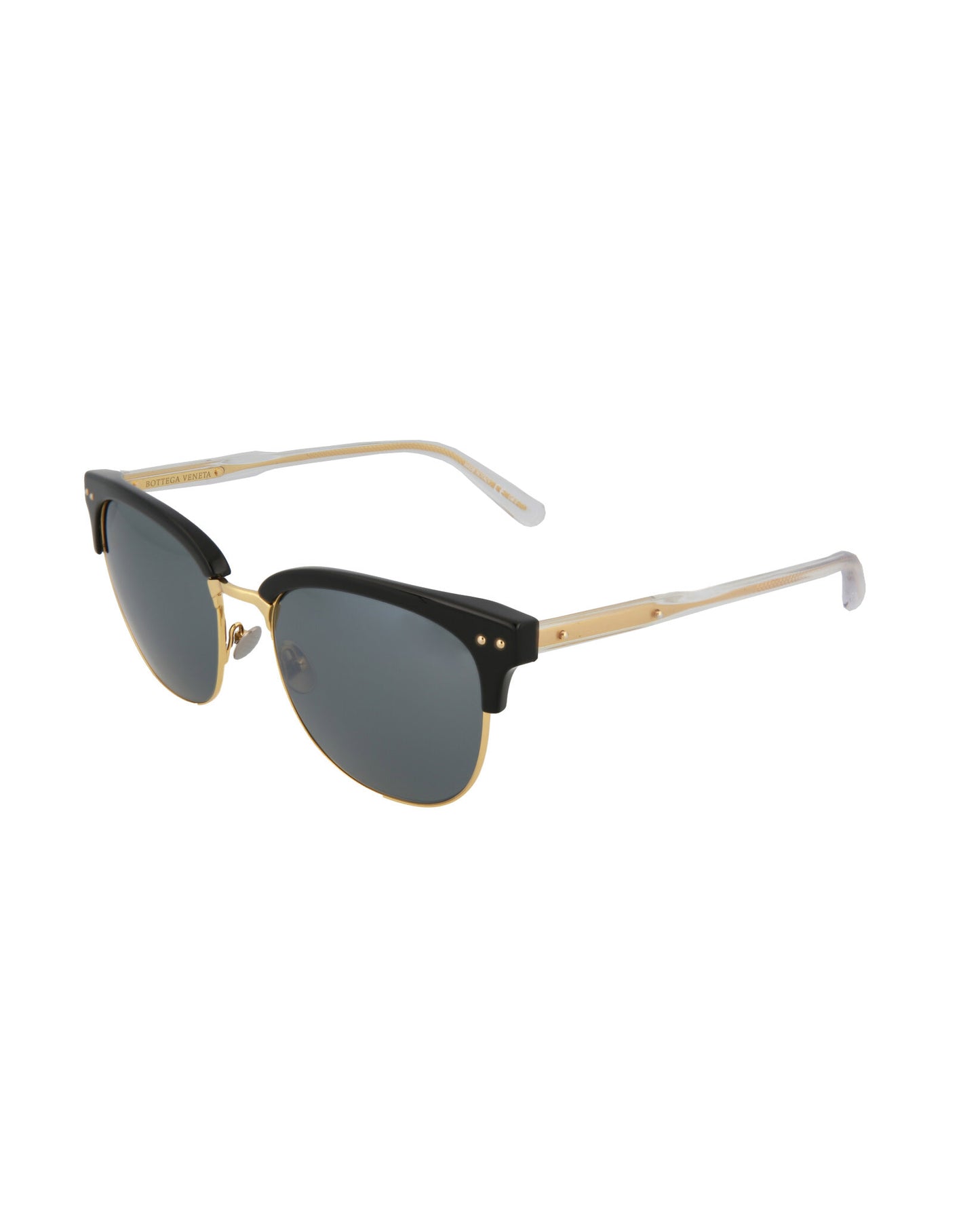Bottega Veneta Fashion Sunglasses Shiny Black Shiny Gold
