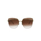 Bottega Veneta Novelty Sunglasses Gold Brown