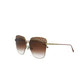 Bottega Veneta Novelty Sunglasses Gold Brown