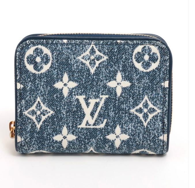 Louis Vuitton Monogram Jacquard denim Zippy Coin Purse