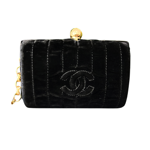 Chanel Mini Tassel CC Black Velvlet