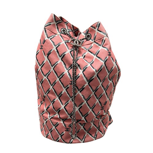 Chanel CC Drawstring Pink Print Canva