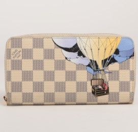 Louis Vuitton Damier azur Zippy wallet N63006 CA4141