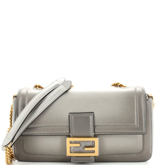 Fendi Baguette Chain Bag Leather Medium