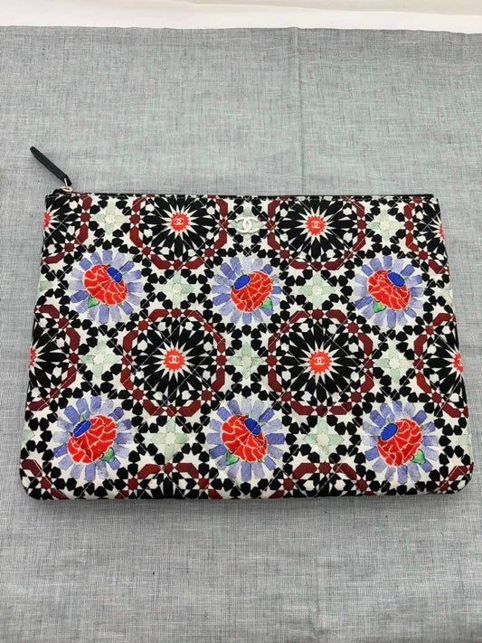 Chanel Art Flower Pouch