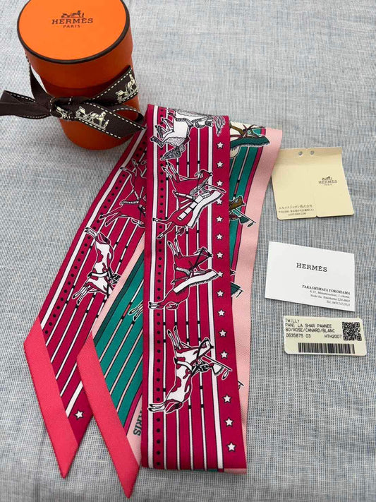 Hermès Pink and Mint Twilly